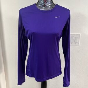 TWO athletic tops! Purple Nike and purple CRZ brand.